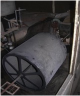 Particolare del Tromometrografo prima del restauro. ns11 alfani3