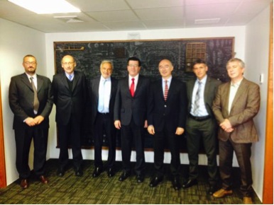 Delegazione INGV & CNR con il Dr. Christian Nicolai ed il prof. Francisco Brieva rispettivamente Direttore esecutivo e Presidente del CONYCIT. america latina 2