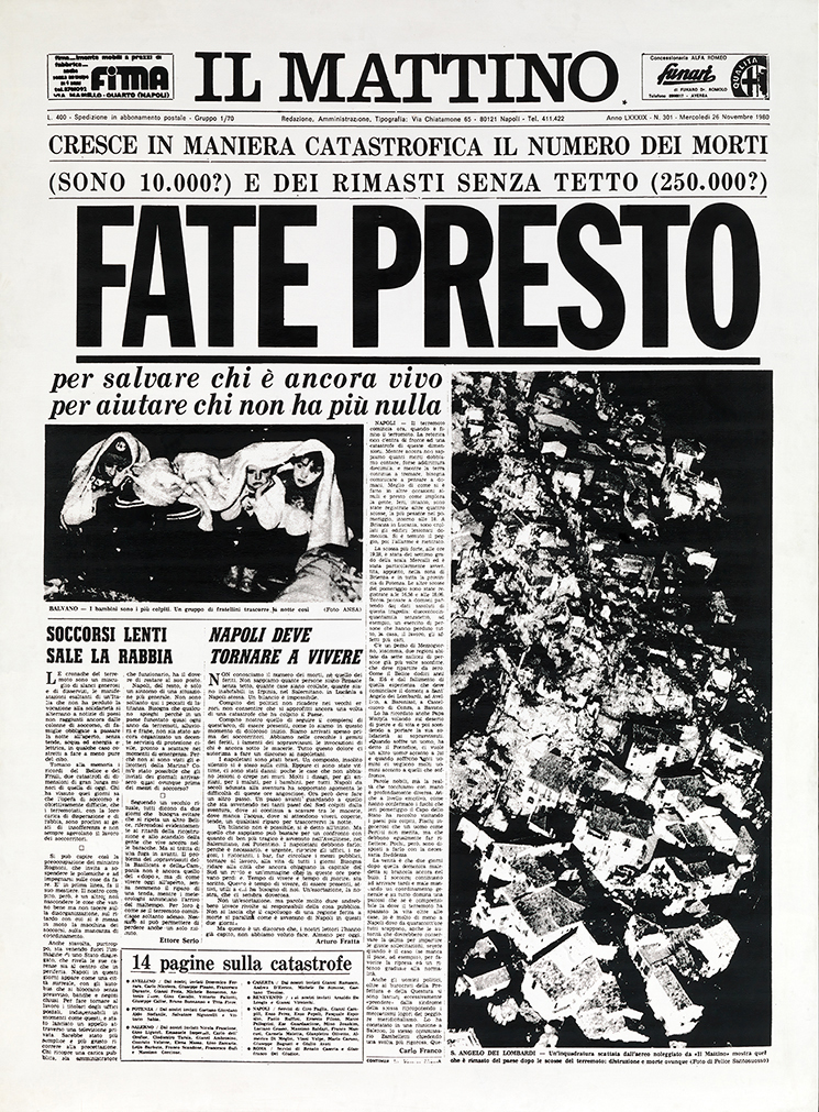 Andy Warhol, Fate Presto, Caserta Palazzo Reale, collezione Terrae Motus fate presto warhol