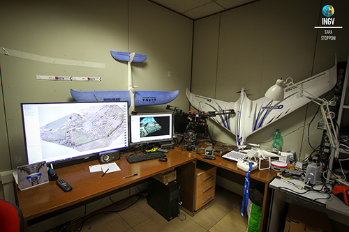 Alcuni dei droni facenti parte della flotta dell’INGV Artide2