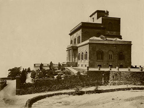 Immagine d’epoca della Sede storica dell’Osservatorio Vesuviano fucina2