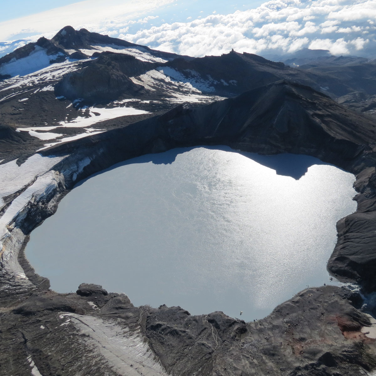 Ruapehu Crater Lake, North Island Nuova Zelanda (marzo 2019, foto di Dmitri Rouwet) Fucina2