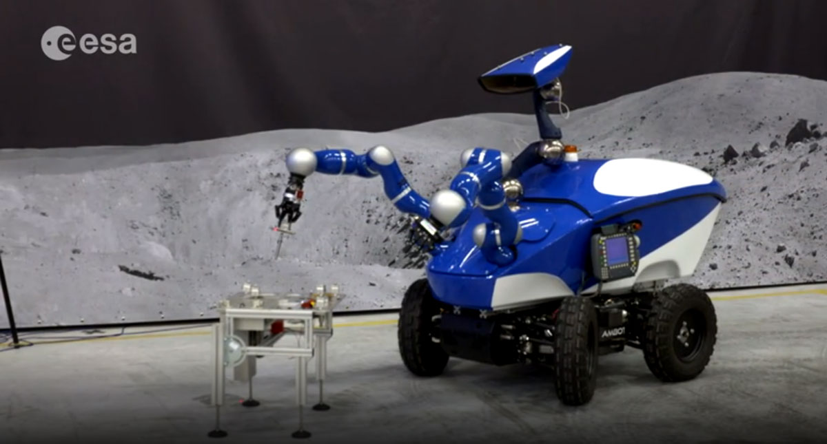 Rover ESA per il campionamento di rocce lunari strumento2